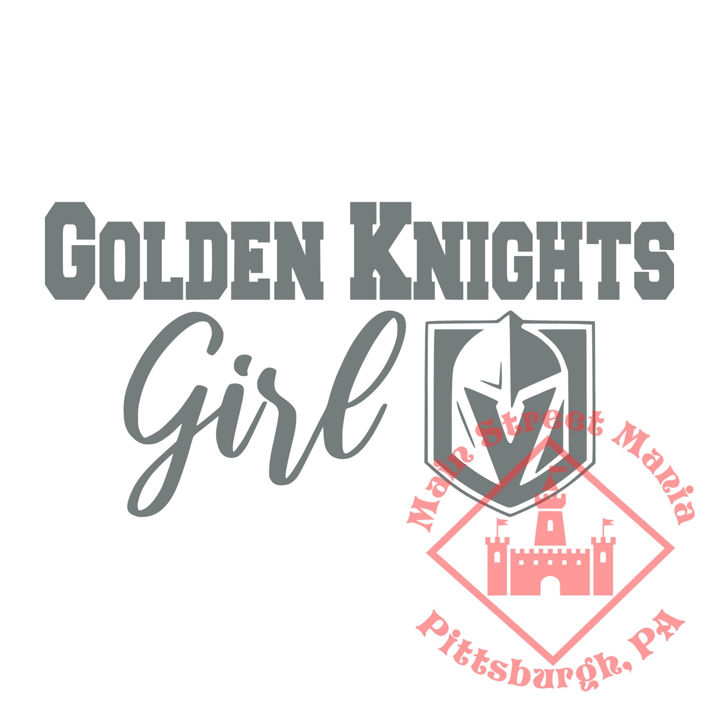 Golden Knights Girl Sticker Decal | MakerPlace by Michaels, image size:1080x1080