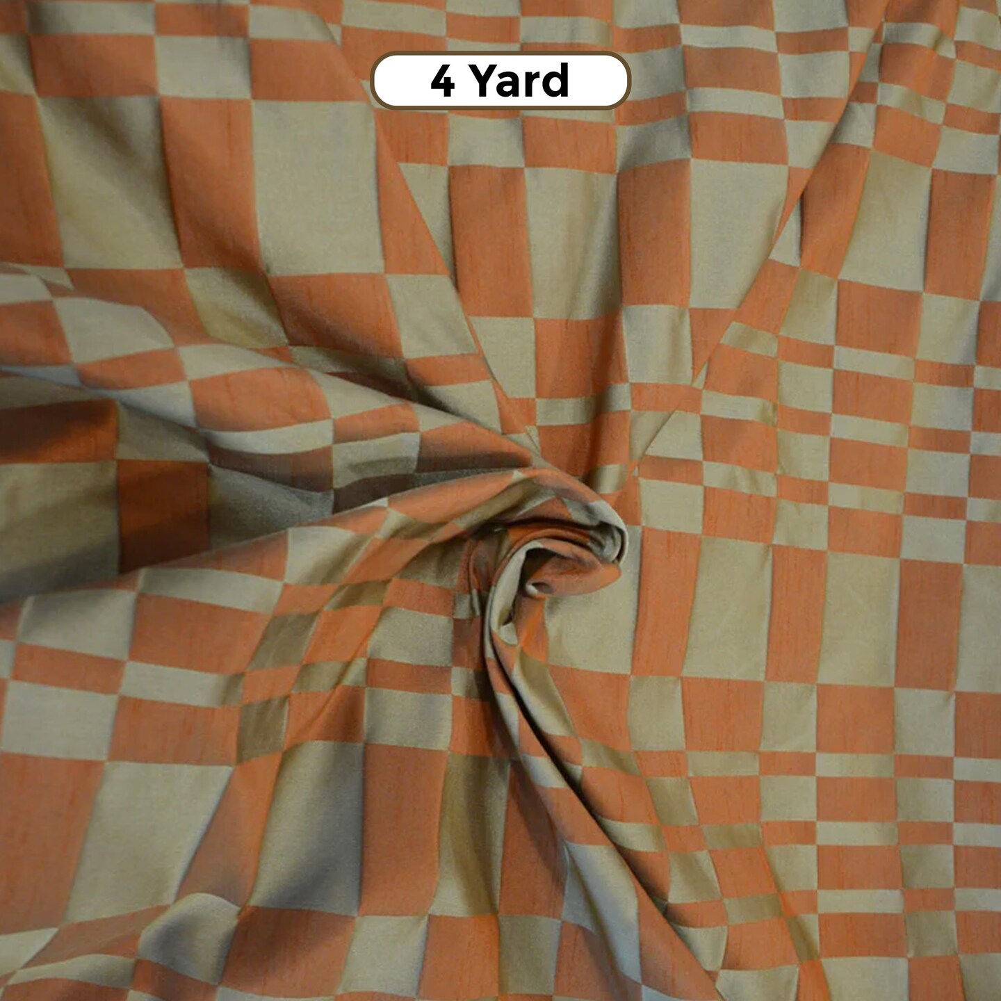 Silk Plaid Fabric 54&#x22; Faux Dupioni for Drapery &#x26; Costumes