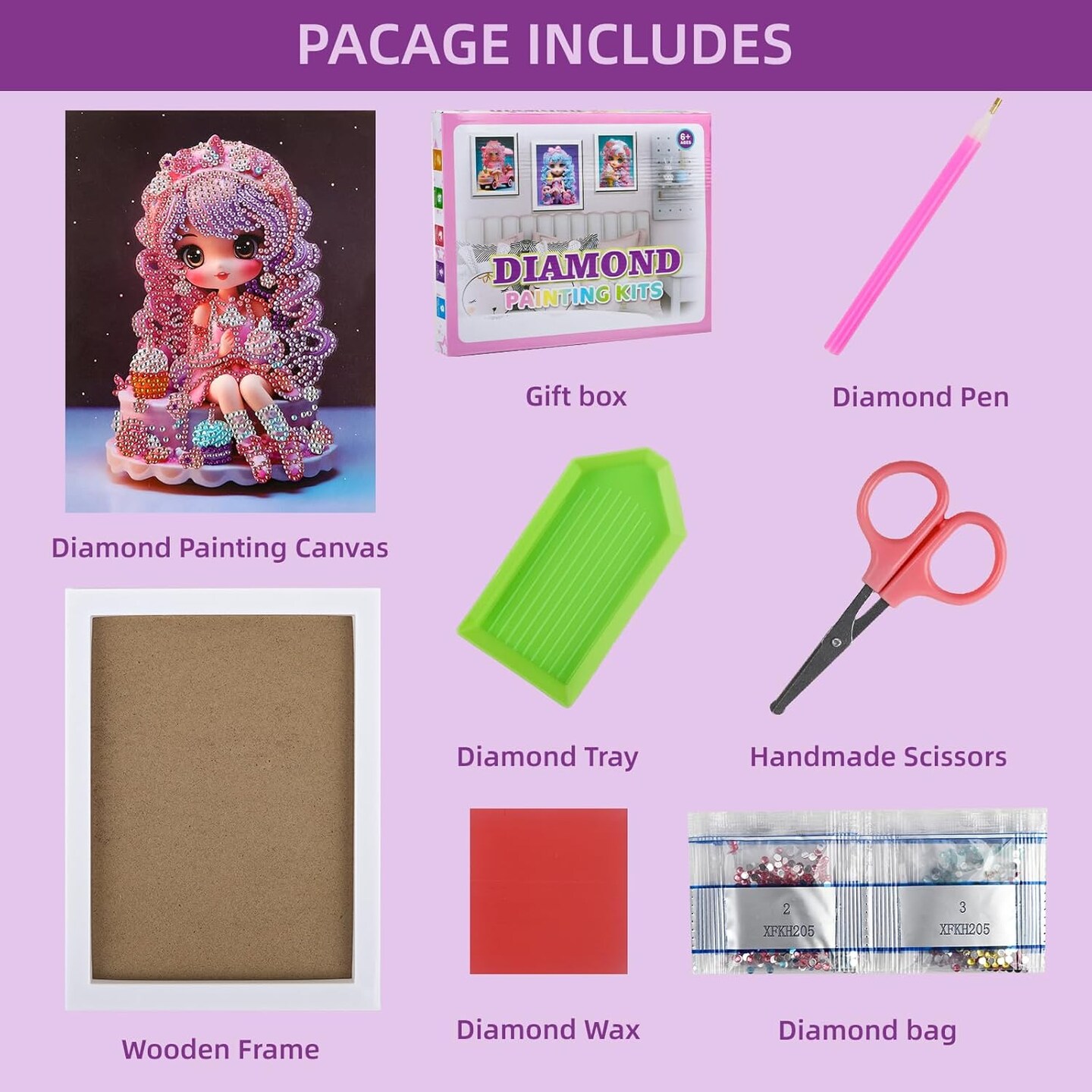 5D Diamond Painting Kits, Gem Art for Kids