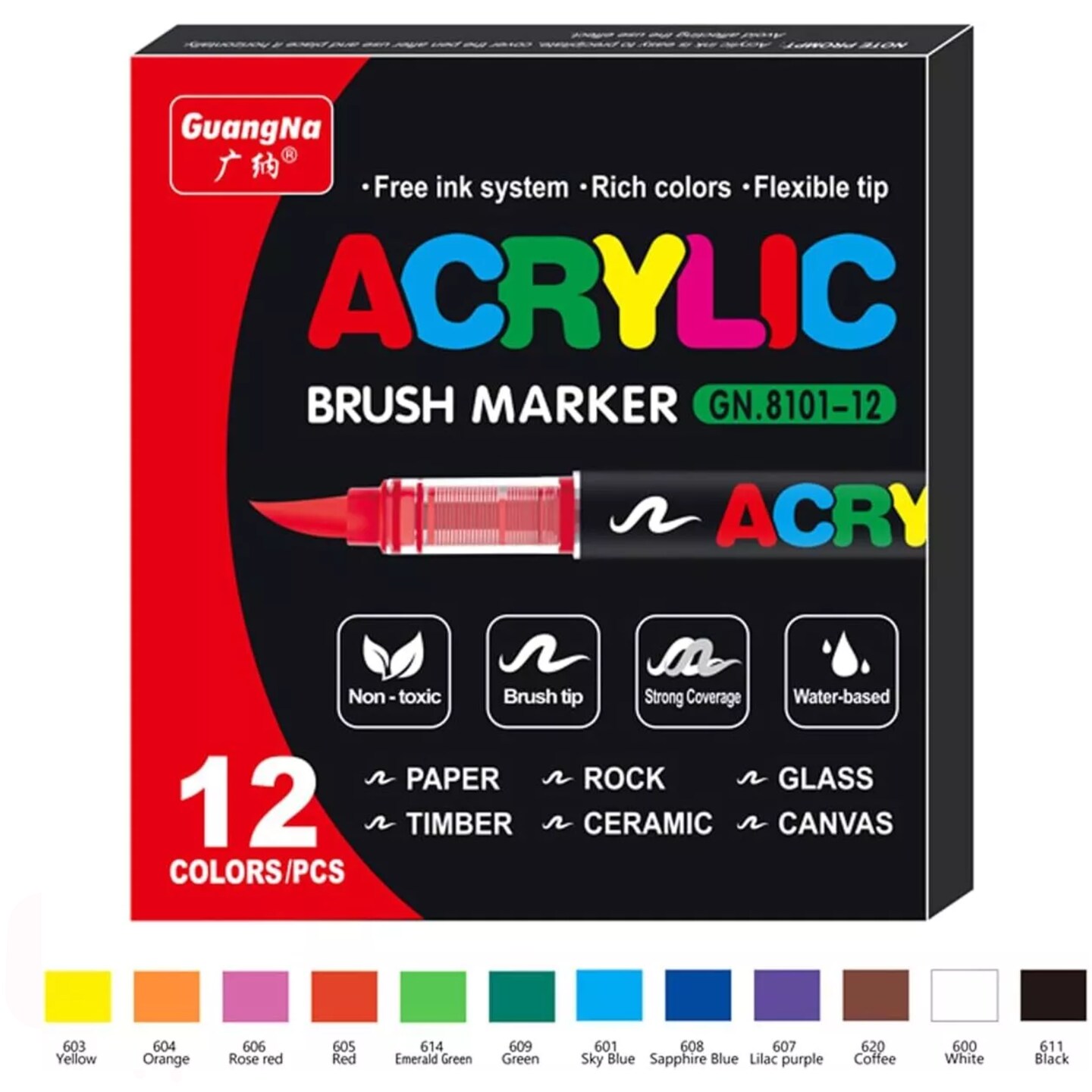 Kitcheniva Waterproof Permanent Paint Marker Pen Acrylic Arts Craft DIY