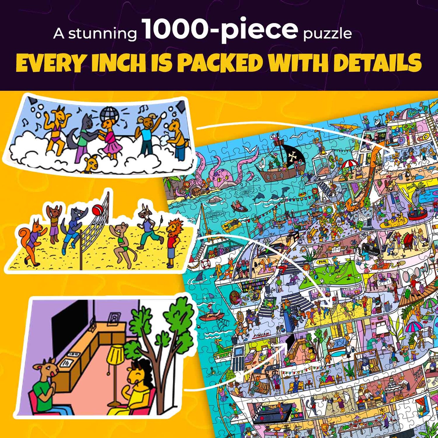 1000 Pcs Jigsaw Puzzle for Adults | Cruise Vistas