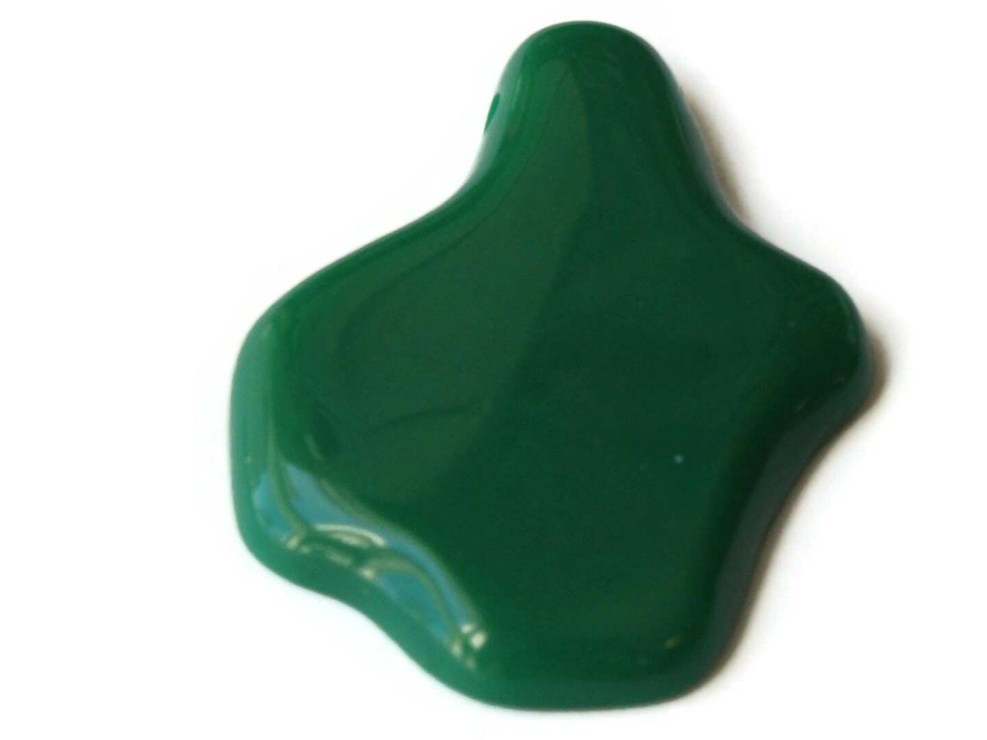 52mm Green Vintage Lucite Blob Pendant