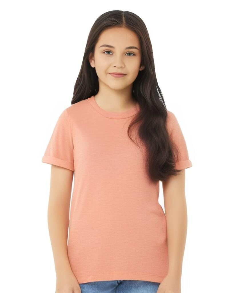 BELLA + CANVAS® Triblend Crew Neck Short Sleeve Tee Shirt For Youth - 3413Y