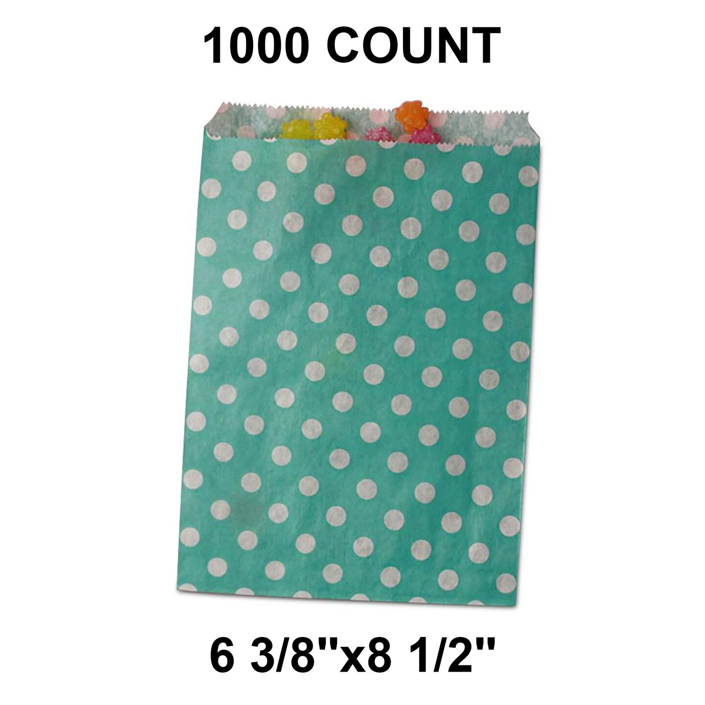 Small Dots Packaging Bags Ample 6 3/8&#x22; x 8 1/2&#x22;
