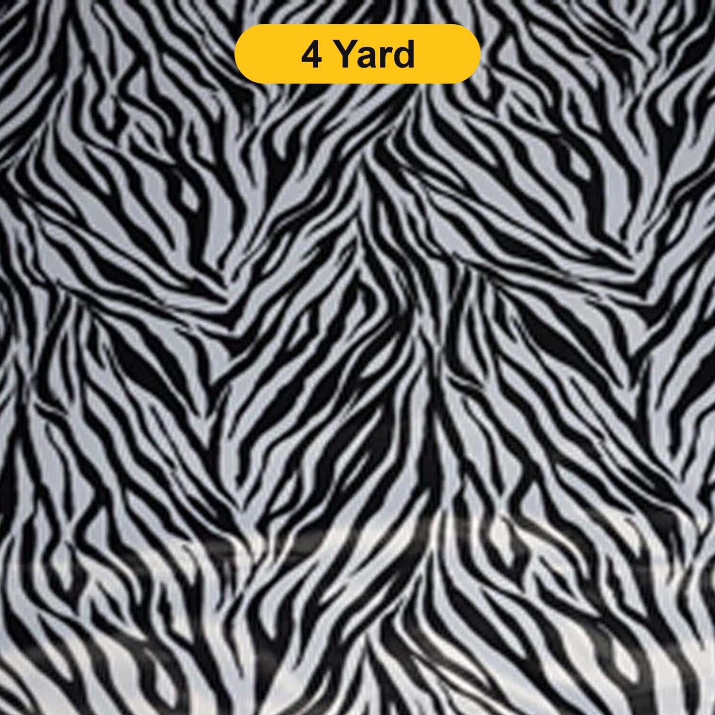 Black White Zebra Print Fabric 60&#x22; Wide Satin Dull Satin Design