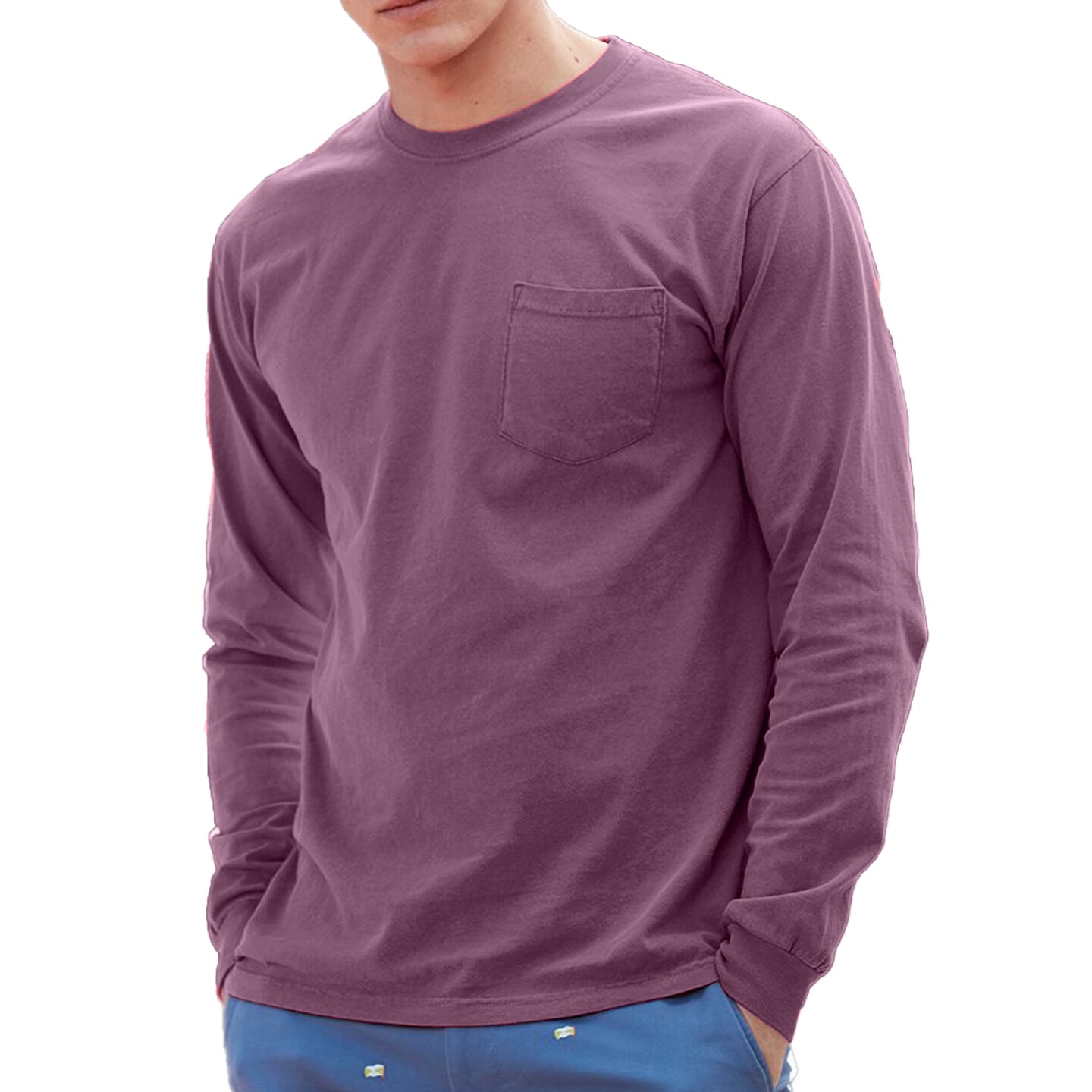 Comfort Colors Garment Dyed Heavyweight Long Sleeve Pocket T-Shirt