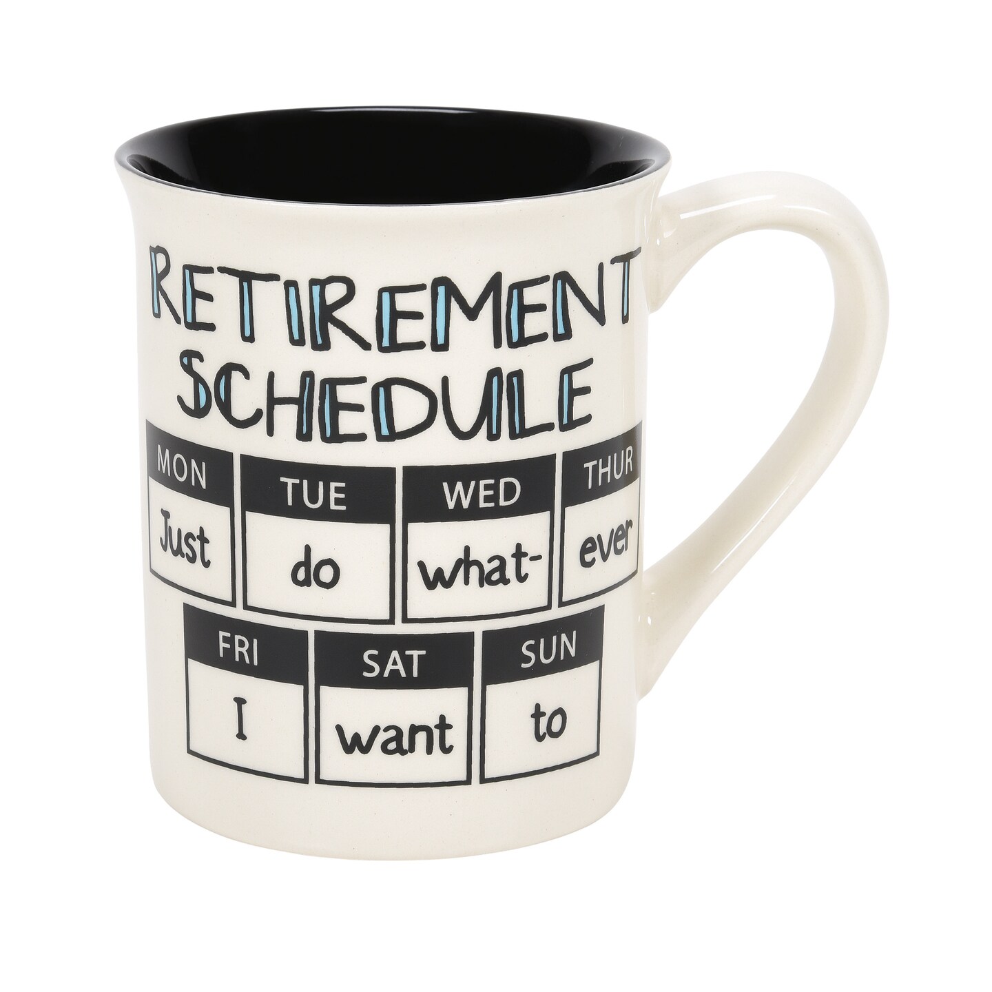 Enesco Our Name Is Mud Retirement Calendar Mug