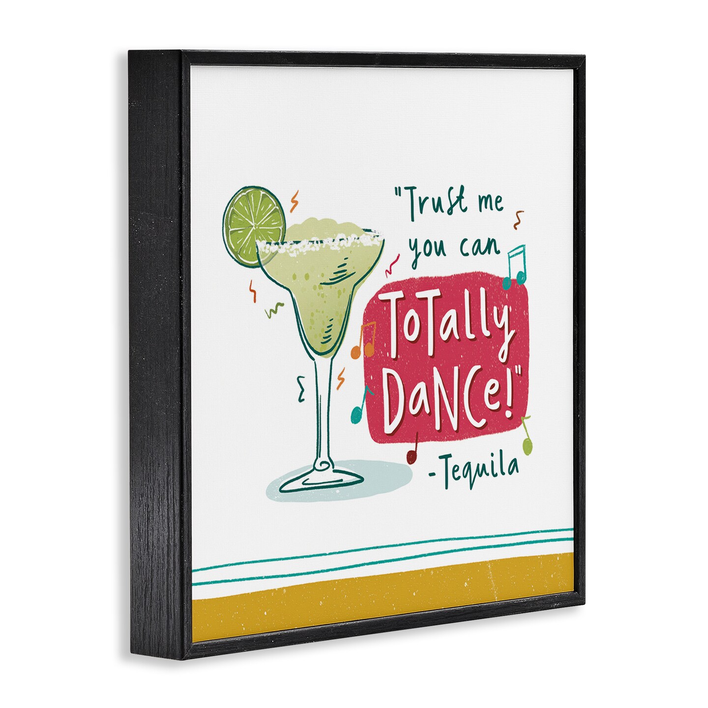 Stupell Industries Funny Tequila Phrase Framed Giclee Wall Art Design by Courtney Morgenstern