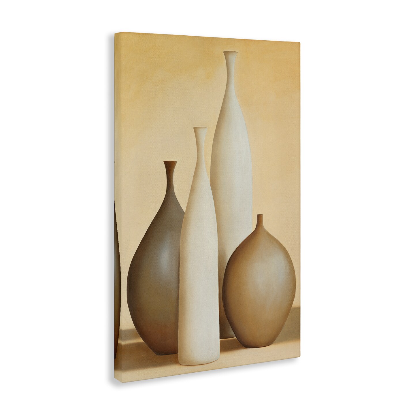 Stupell Industries Neutral Pottery Bottles Canvas Wall Art Design by Arlene Stevens