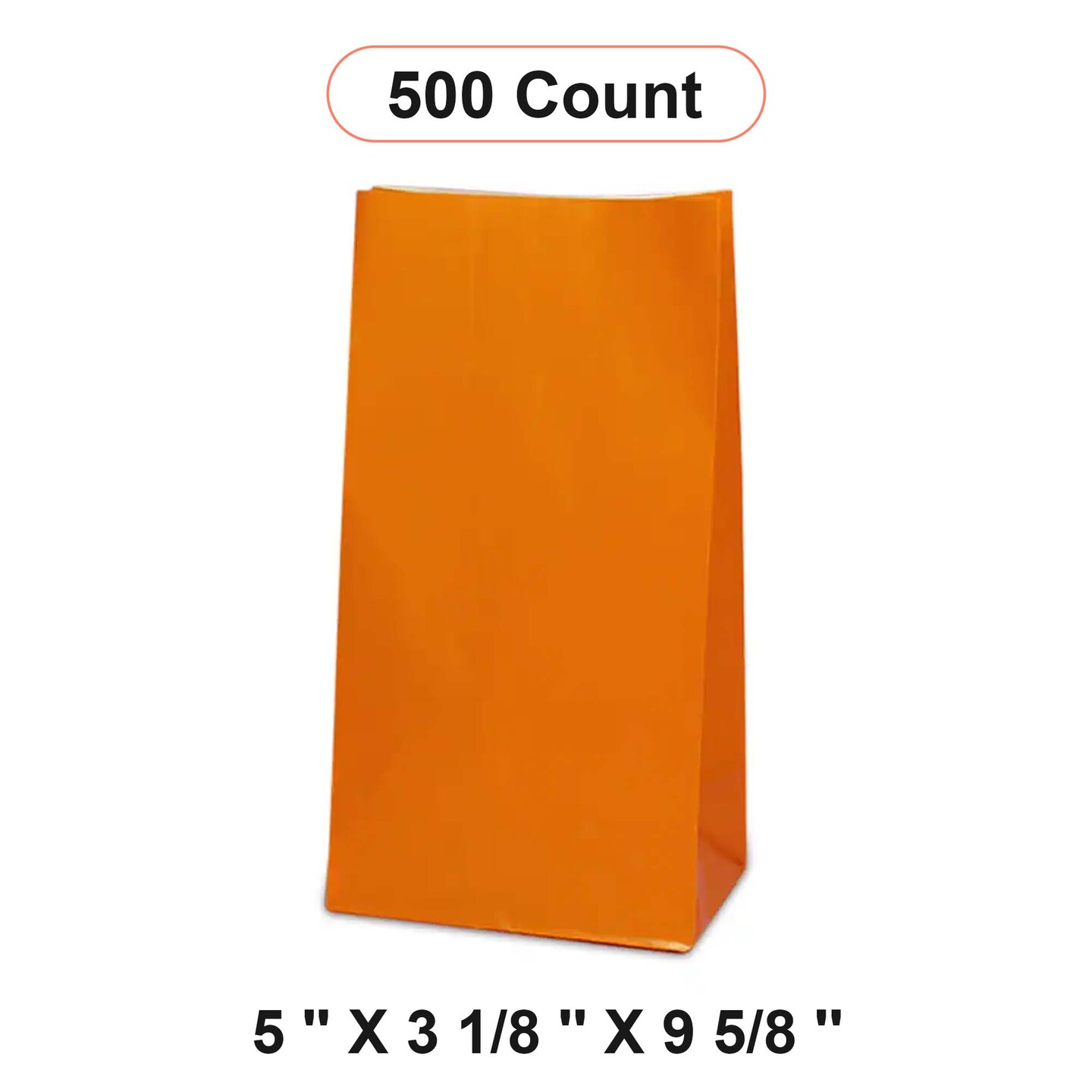 Colored Paper Favor Bags 5&#x27;&#x27; x 3 1/8&#x27;&#x27; x 9 5/8&#x27;&#x27; Bulk