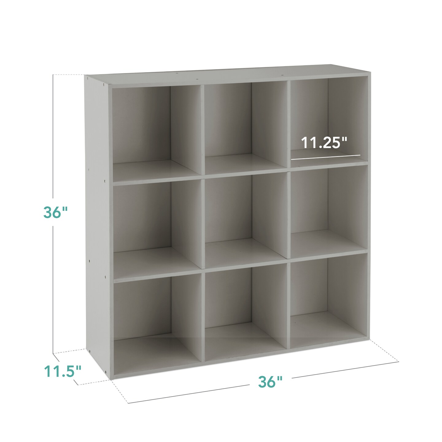 Best Choice Products 9-Cube Bookshelf, 11in Display Storage Compartment Organizer w/ 3 Removable Back Panels
