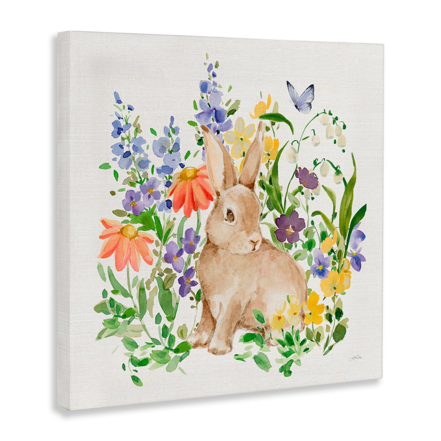 Stupell Industries Celebrate Spring Bunny Canvas Wall Art, design by Katrina Pete