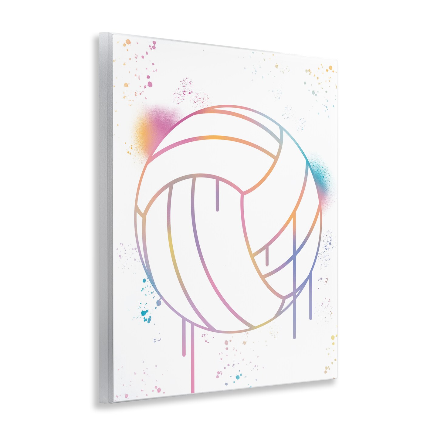 Stupell Industries Graffiti Volleyball Drip Wall Plaque Art, design by Marcus Prime