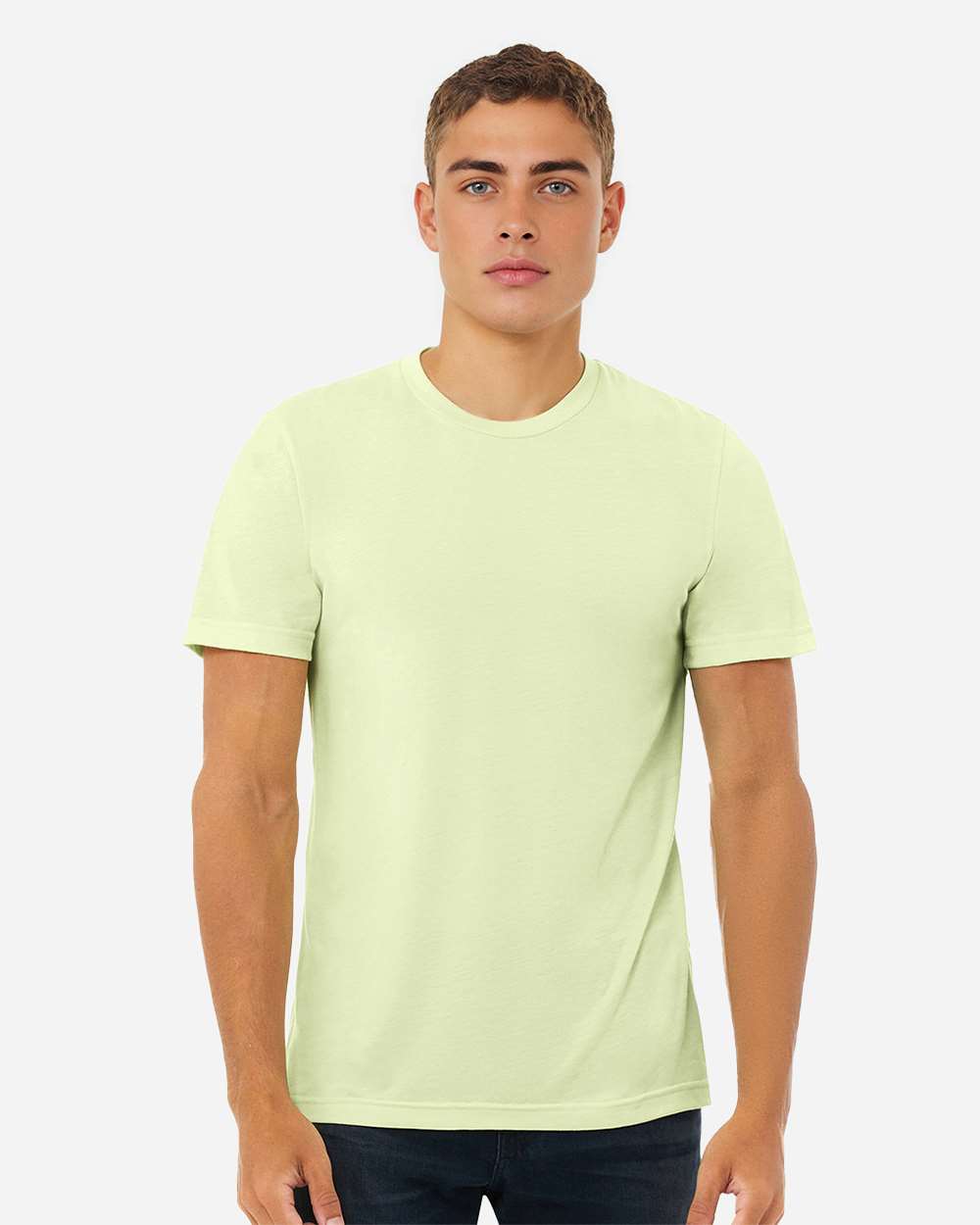 BELLA + CANVAS Triblend Short Sleeve Crewneck T-Shirt for Everyday Comfort & Custom Print Casual Tee