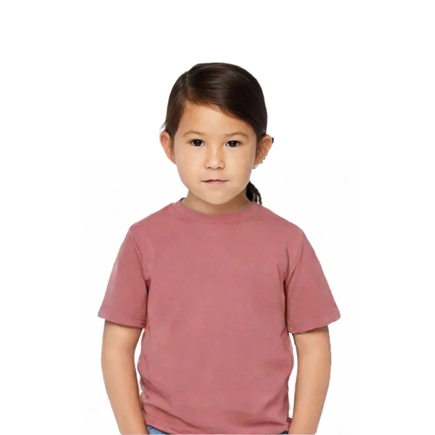 BELLA+CANVAS Toddler Jersey Crew Neck Short Sleeve Tee Soft Cotton Kids Shirt Everyday Wear 3001T