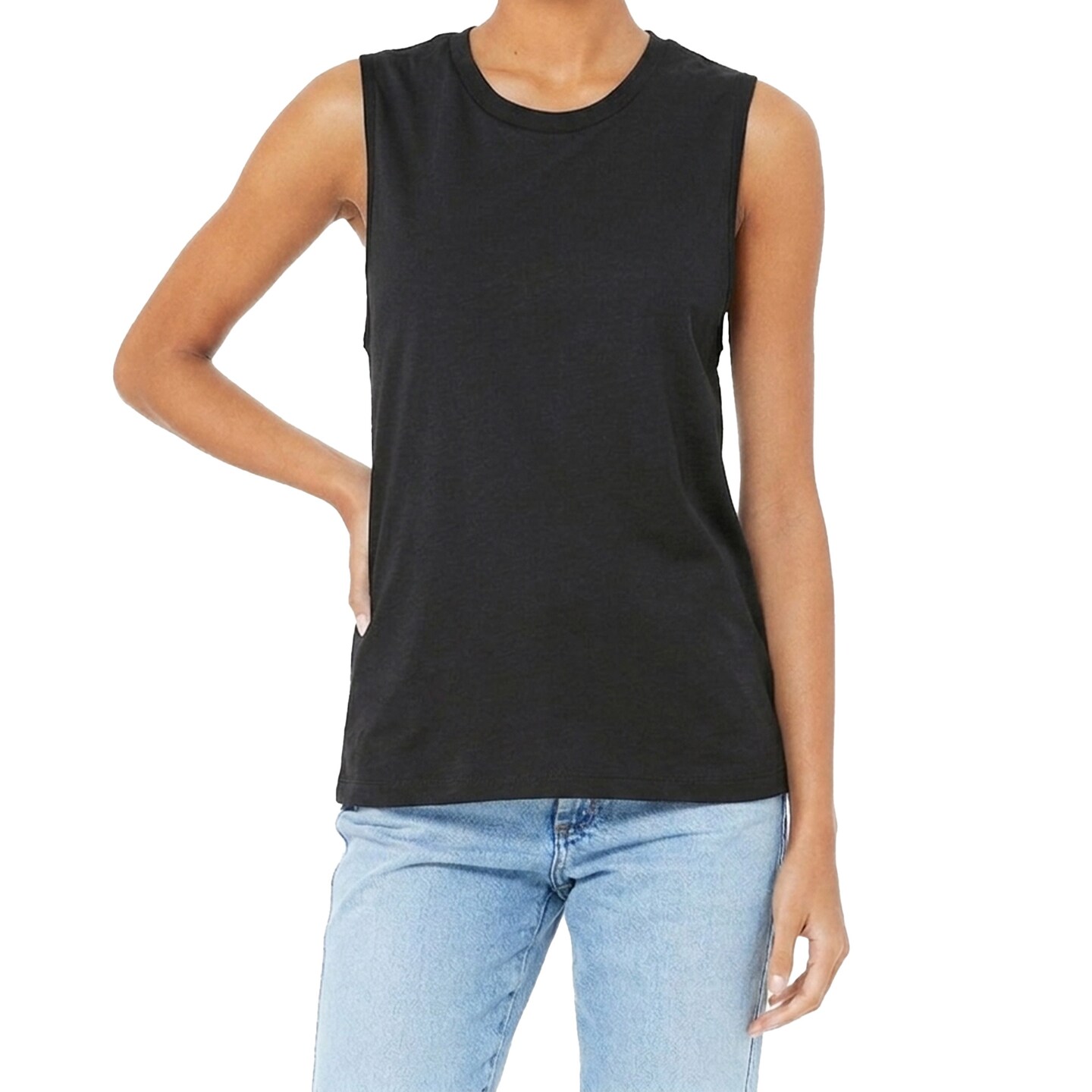 BELLA + CANVAS Women's Jersey Muscle Tank, Yoga Sleeveless Top