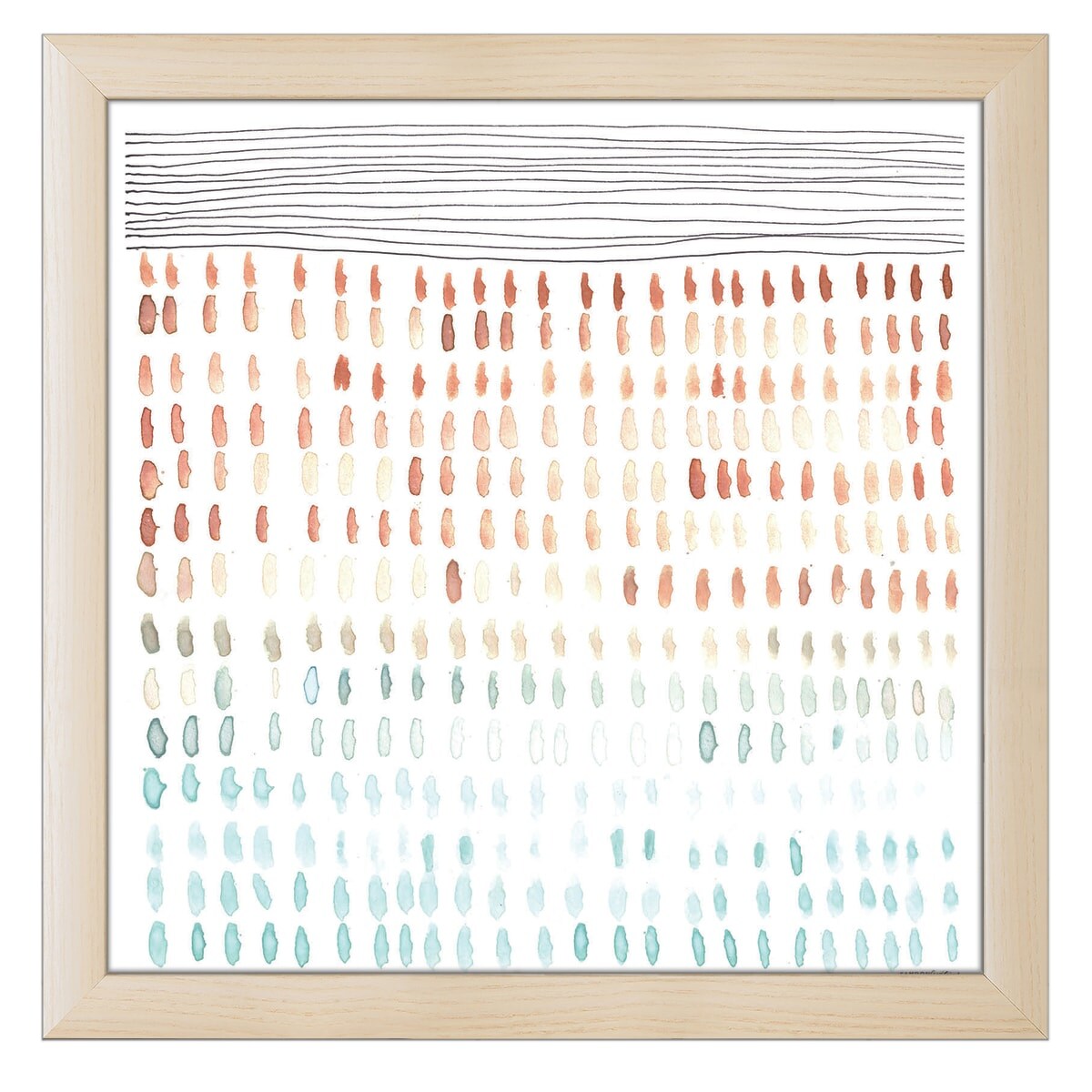 12" x 12" Dreaming of Sheep Framed Wall Art, Contemporary Home Décor, Glass Facing and Hanging Hardware Included