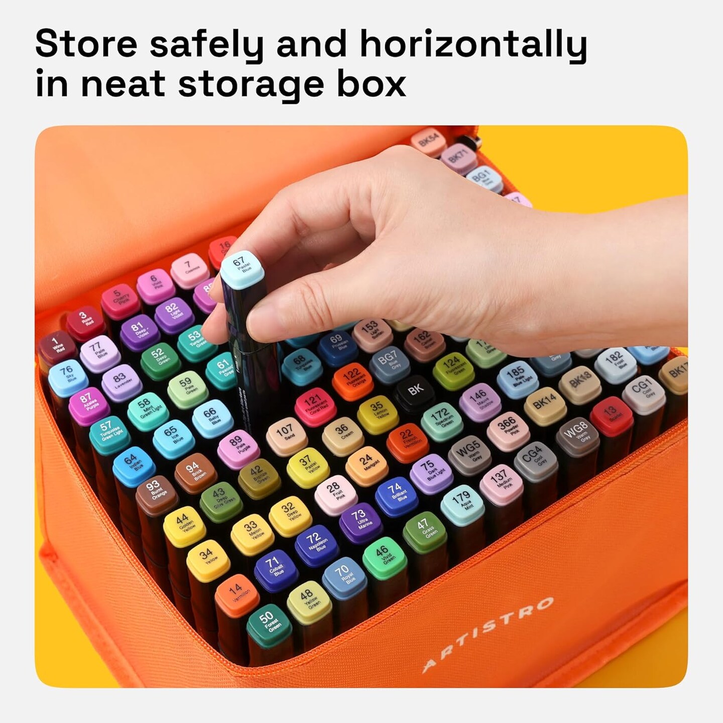 120 Dual-Tip Alcohol Markers - Alcohol-Based Pens Set, Chisel + Fine Tip, Quick Dry, Carrying Case Included