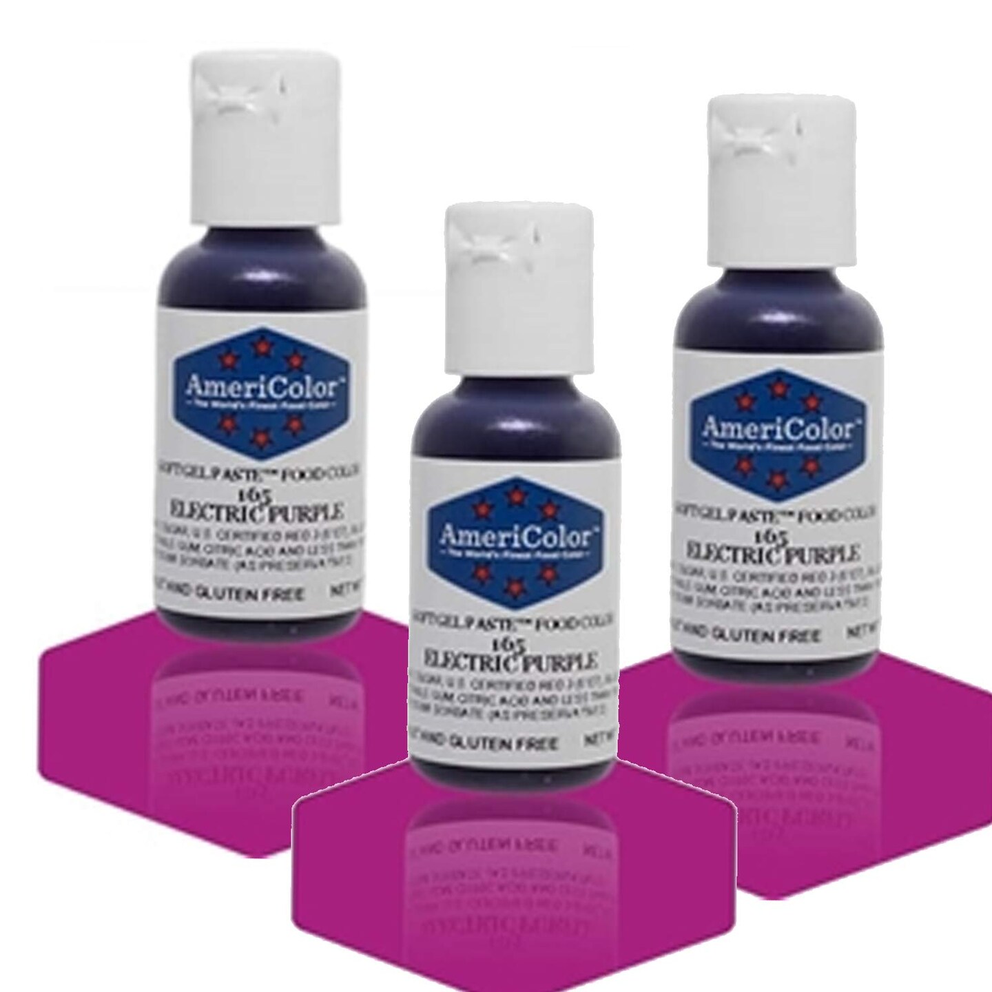 Electric Purple Soft Gel Paste Food Color for Icing and Toppings 3/4 Ounce