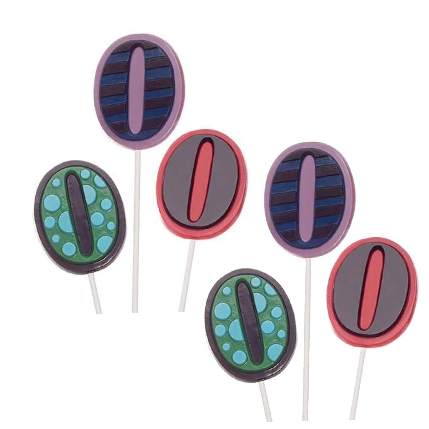 Number 0 Lollipop Chocolate Mold