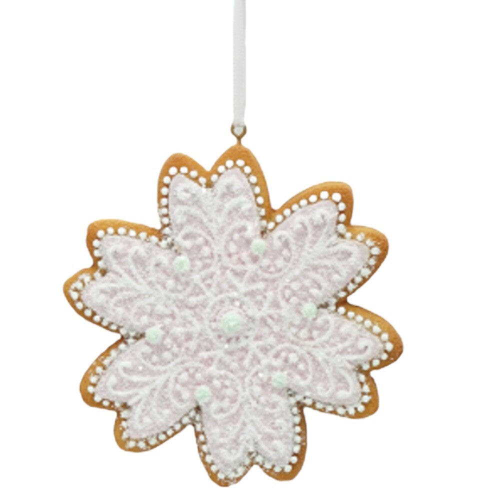 4" Gingerbread Tree Ornament with Icing – Christmas Cookie Decoration