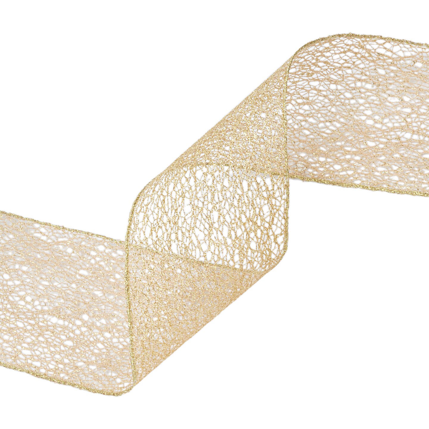 LaRibbons 4" - 2 1/2" Mesh Wired Ribbon | 10 Yard Roll