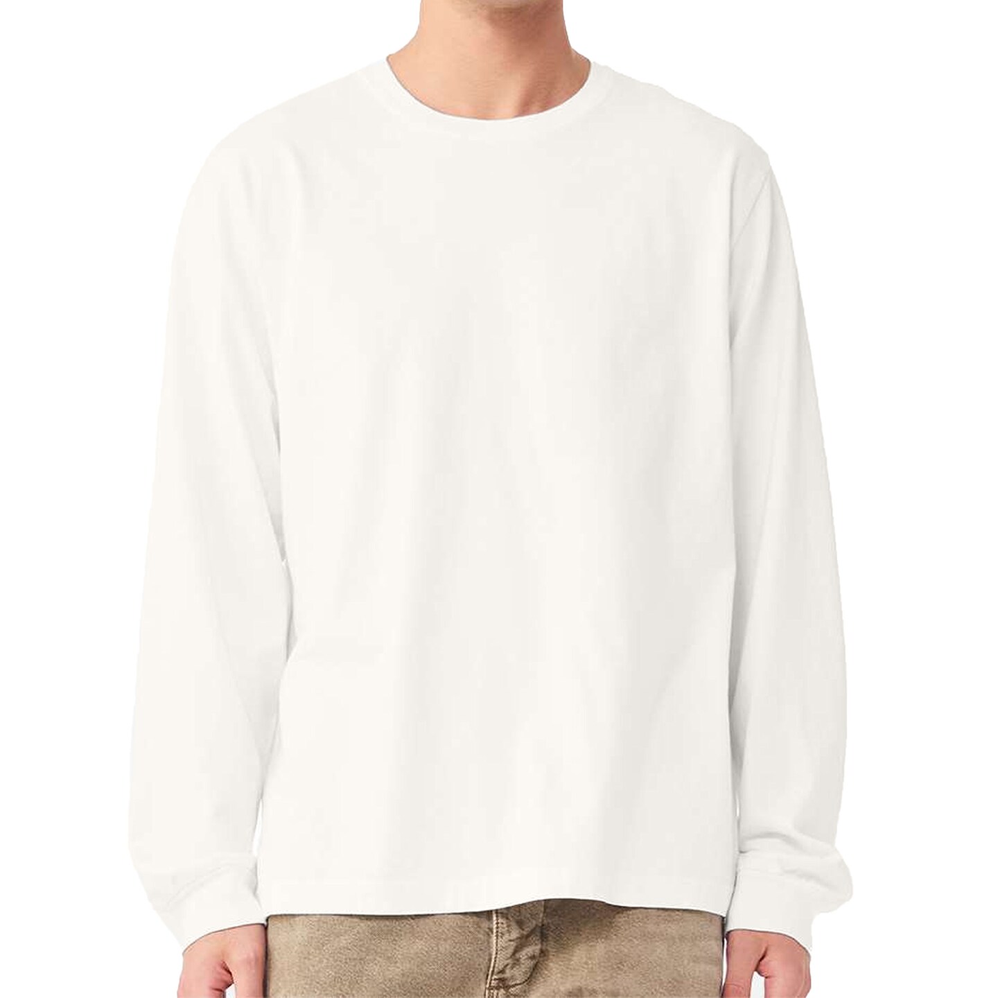 BELLA+CANVAS Heavyweight Long Sleeve Tee, Full Cotton, DIY Friendly T-shirt