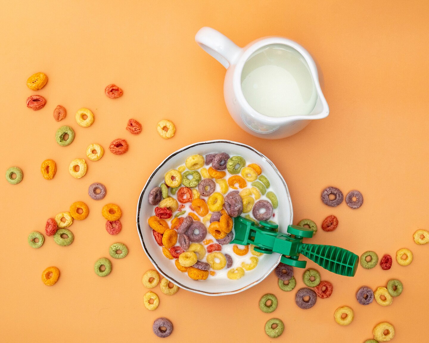 Constructive Eating Set of 2 Tractor Utensils for Kids and Toddlers, 1 Pack