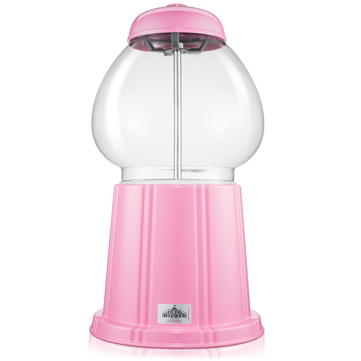Olde Midway Gumball Machines with Glass Globe and Metal Base, Vintage-Style Bubble Gum Candy Dispenser