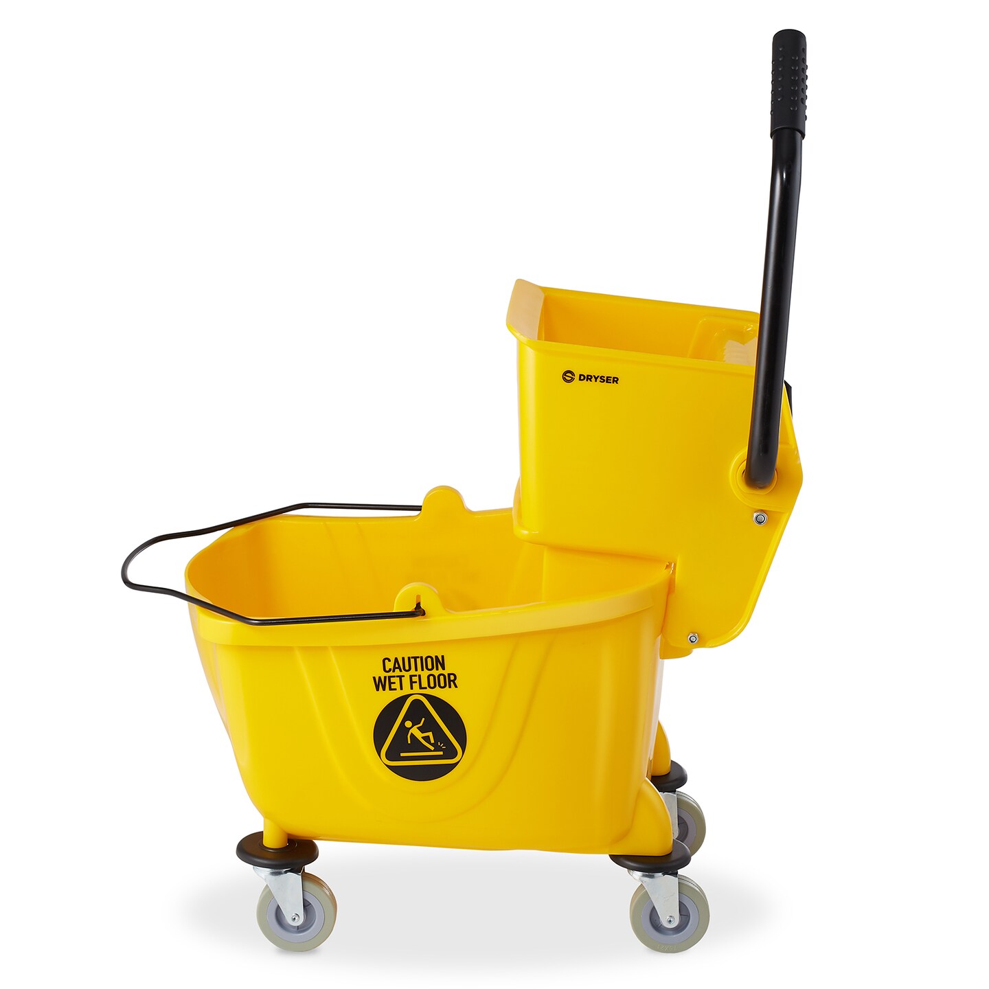 Dryser Commercial Mop Bucket with Side Press Wringer, 26 Quart