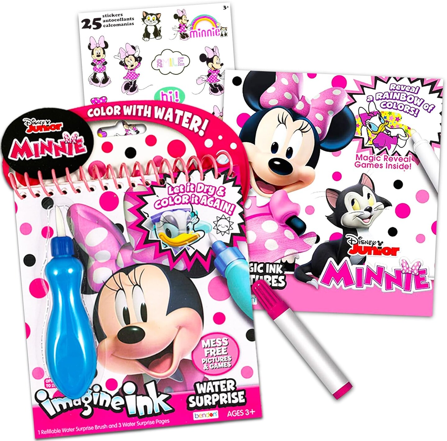 Shop Minnie Mouse Paint with Water Super Set for Kids Toddlers Bundle-2 Mess Free Books