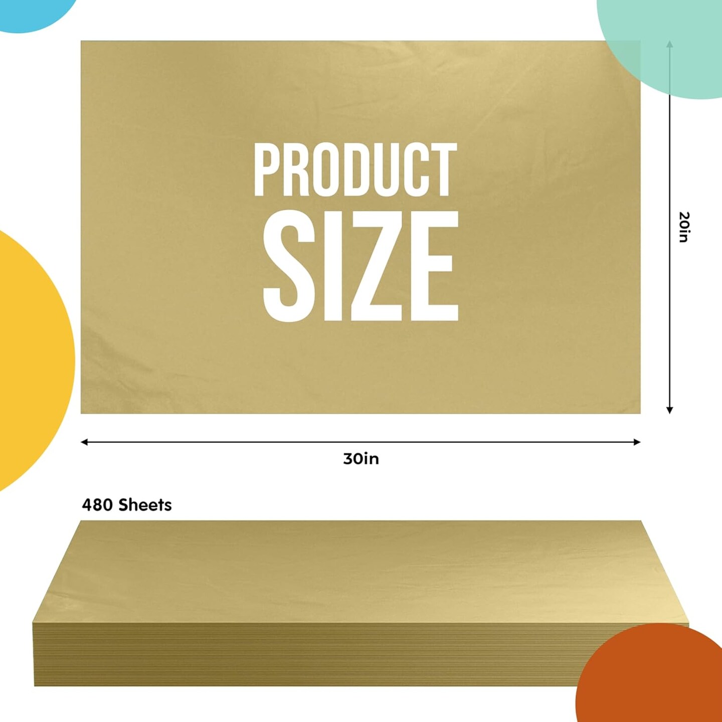 Tissue Paper for Gift Bags - 20" X 30" Bulk Tissue Paper Dark Blue 480 Sheets - 10lb Newsprint for Packing, Birthday Gift Box Filler, Packing Supplies for Moving Supplies