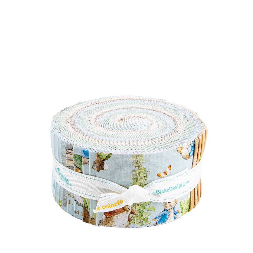 Peter Rabbit and Benjamin Bunny 2.5" Strip Roll (Jelly Roll / Rolie Polie) by Riley Blake Designs for Riley Blake (RP-17250-40)