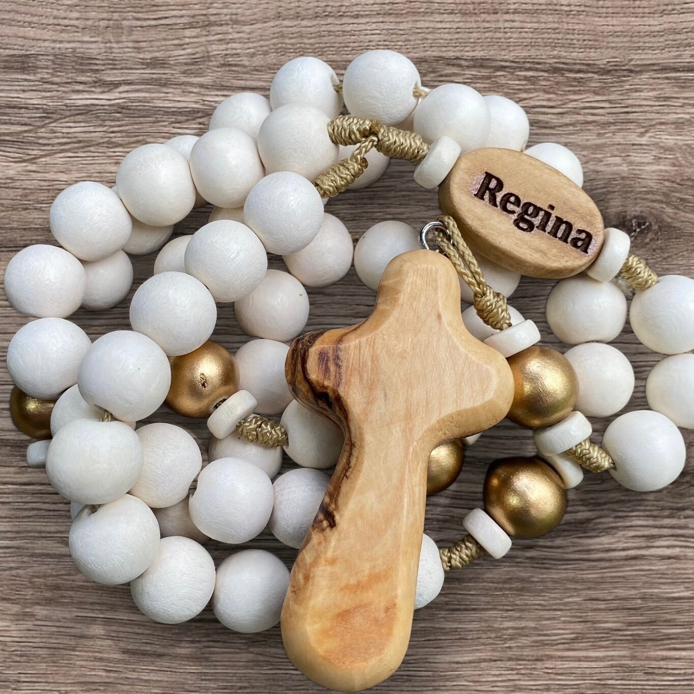 Beads Custom Gold Rosary Gold Custom Rosary: Represent Family With