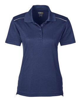 CORE365® Ladies Radiant Performance Pique Polo with Reflective Piping