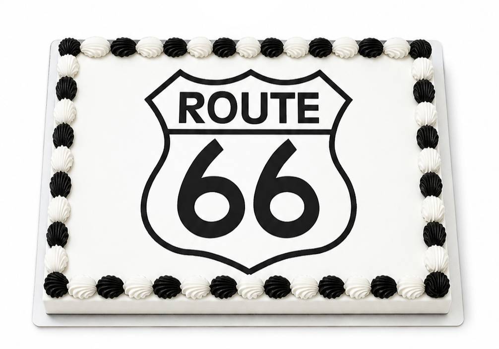 Route 66 Edible Cake Topper Image, Personalized (8 Size Options ...