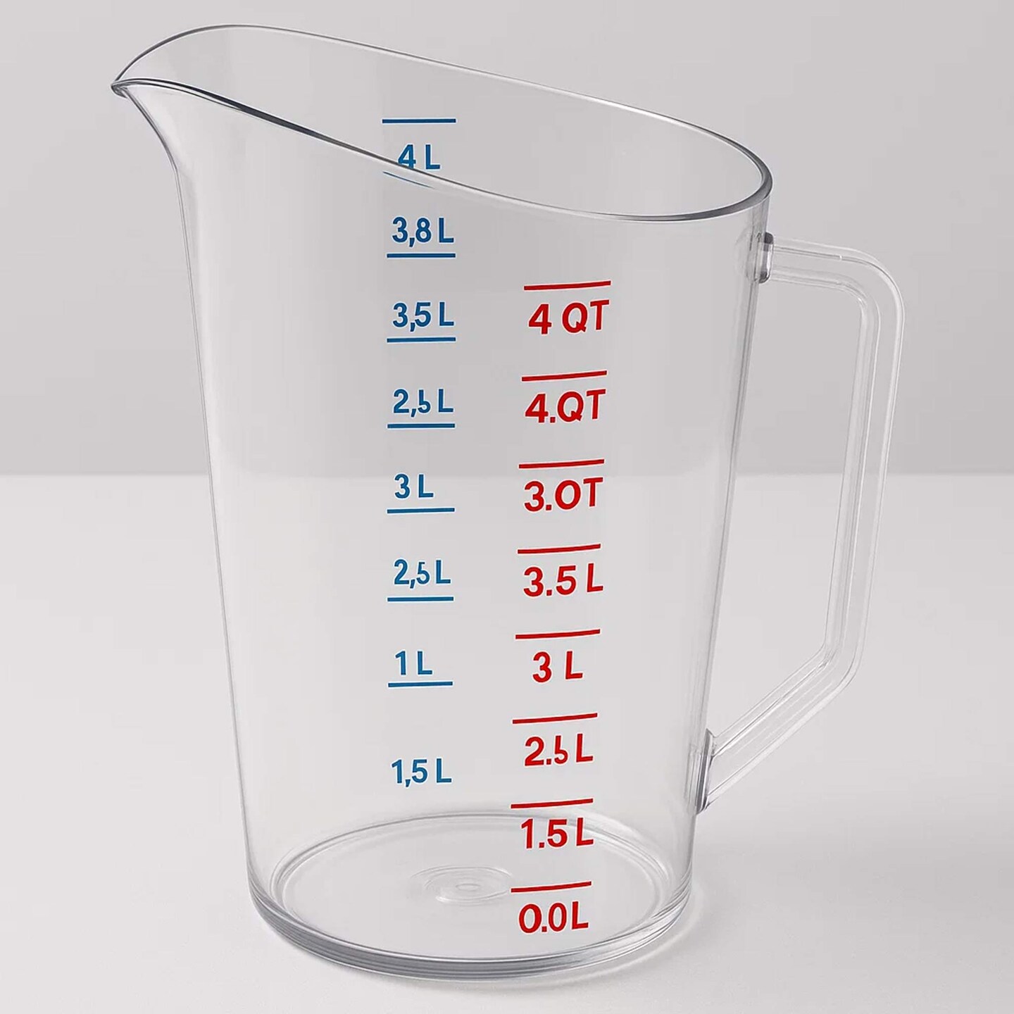 Clear Polycarbonate Measuring Cup 4 Quart Capacity