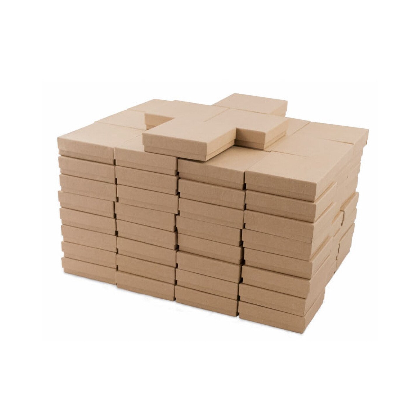 Kraft Cotton Filled Jewelry Box #33 (Case of 100) (Original Version)