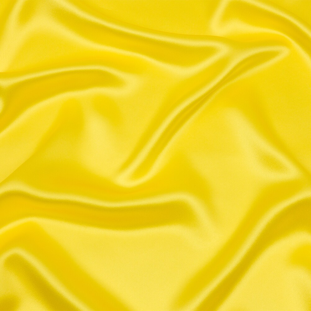 1 Yard Buttercup Yellow Silk Charmeuse High Quality Fabric 44" Wide for Evening & Formal Wear