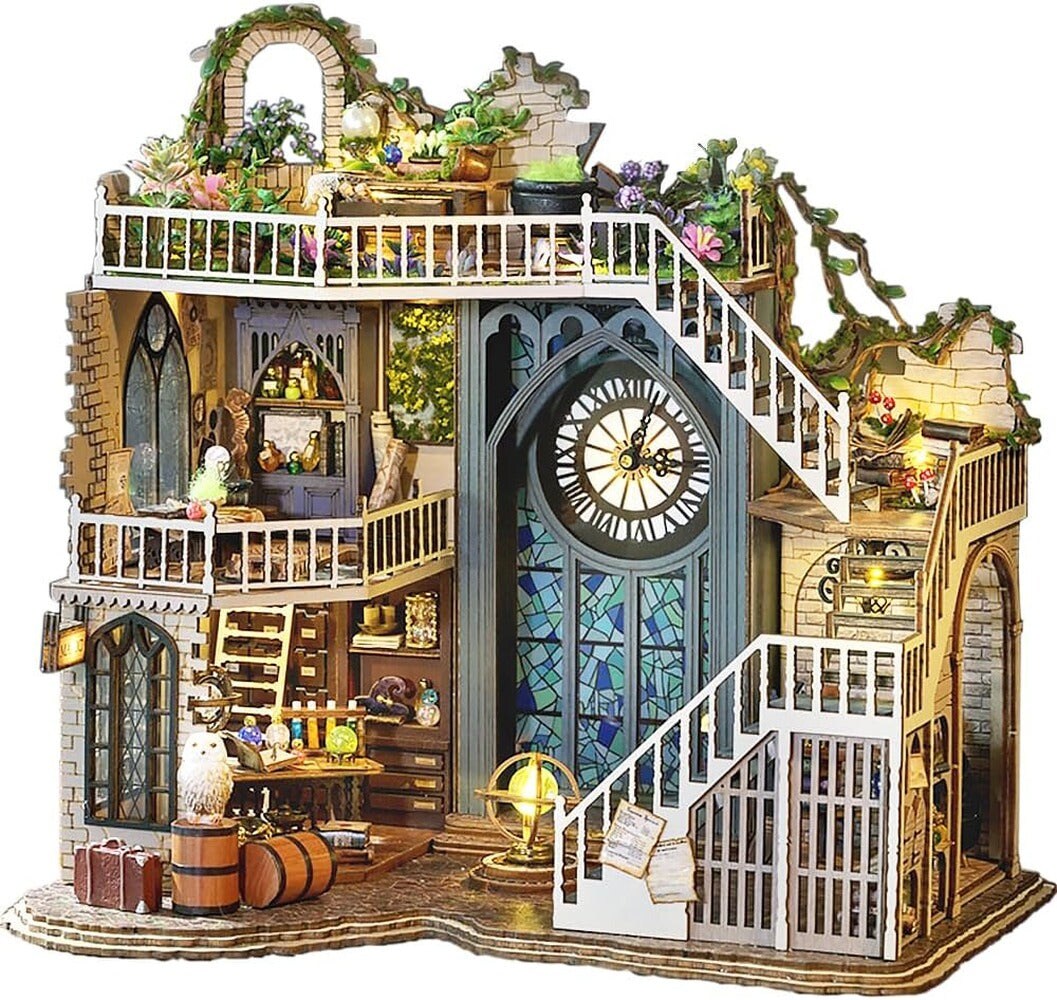 Miniature Wizardi Roombox Kit - Dollhouse Kit Clock | Michaels