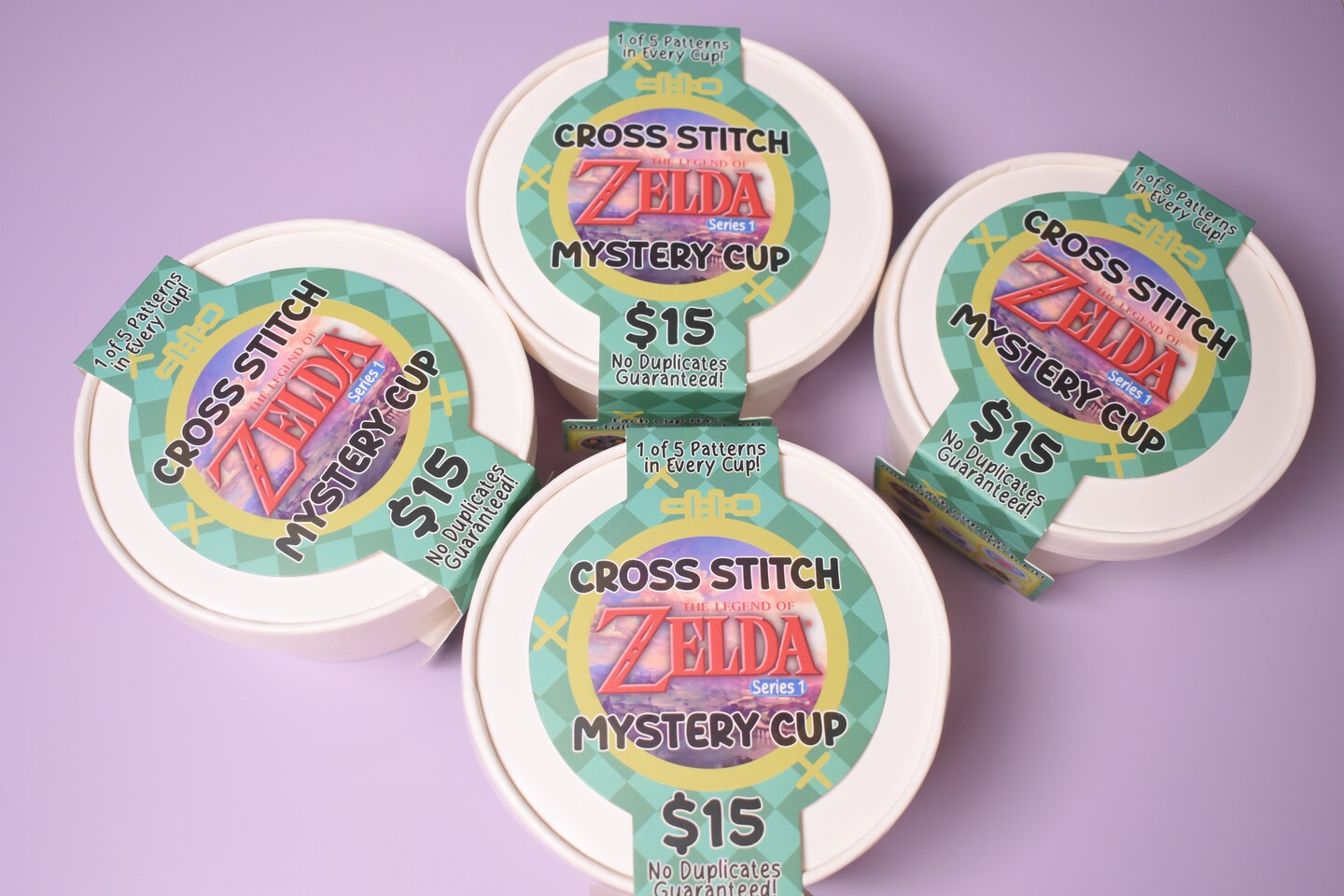 Zelda Mystery Cross Stitch Cup, Mystery Blind Box with DIY Mini