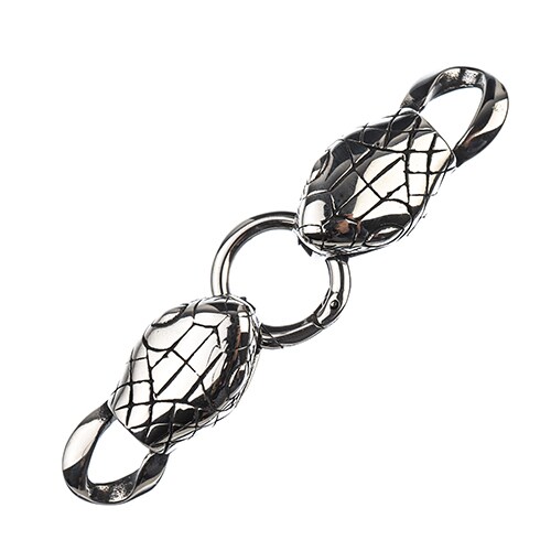 John Bead Antique Silver Style Animals Head Stainless Steel Clasps