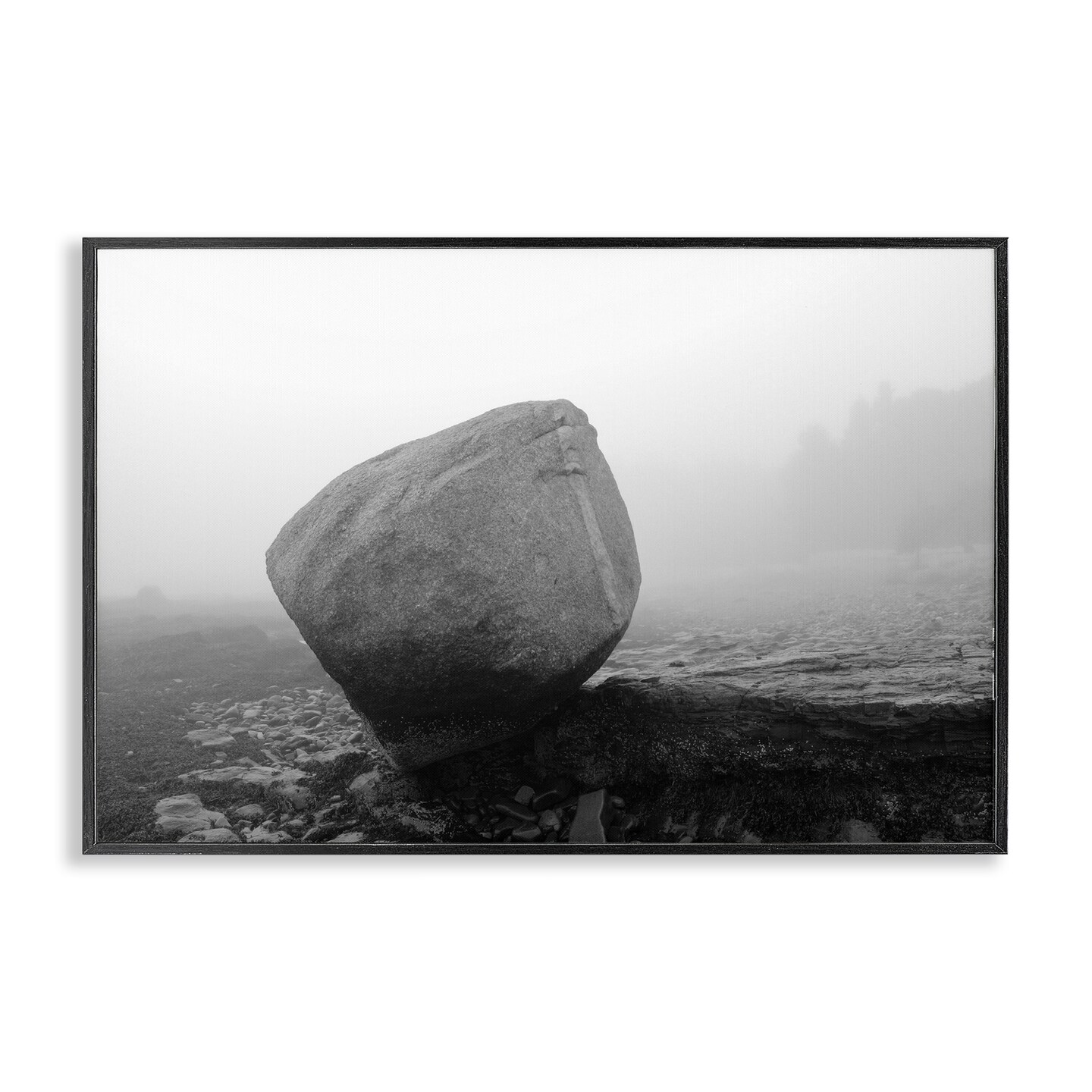 Stupell Industries Lone Isolated Rock Framed Giclee, design by James Rodewald