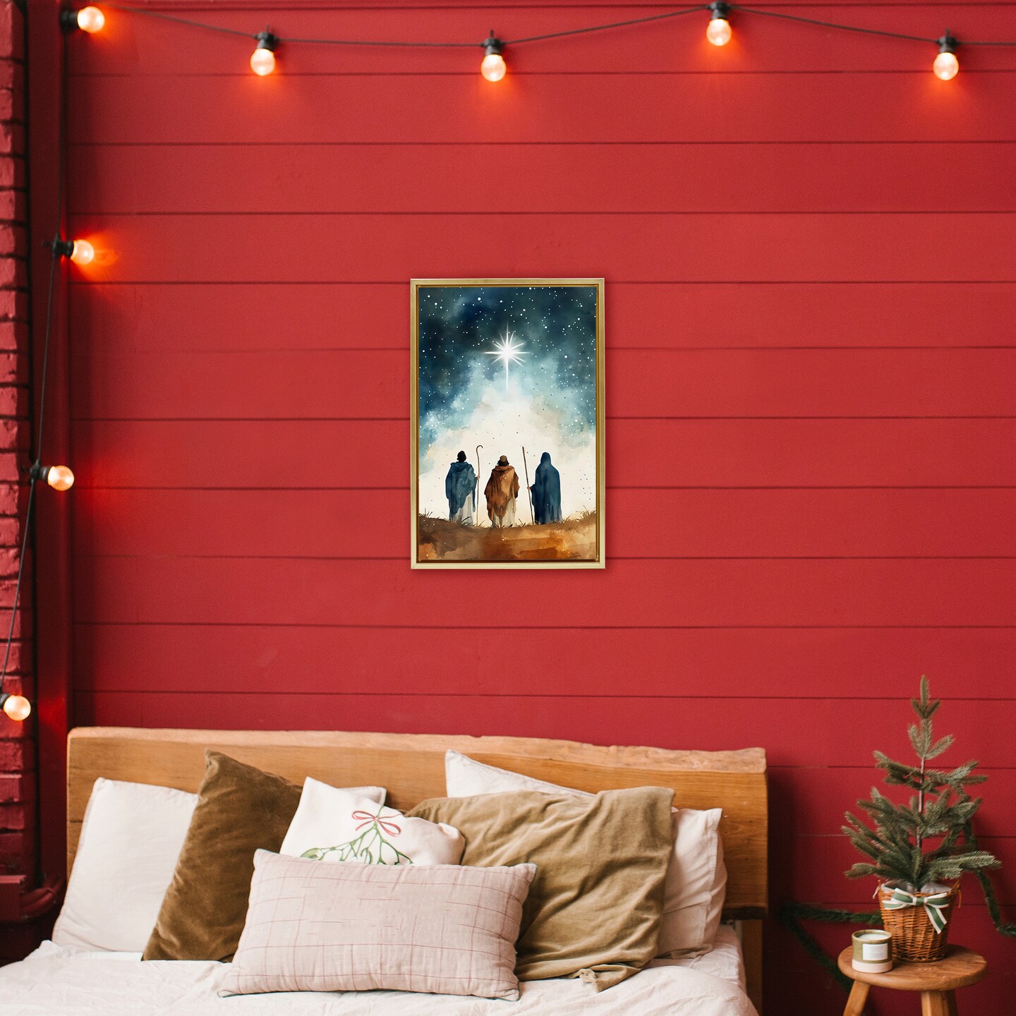 Stupell Industries Guided Wisdom Shepherds Floating Frame, design by Petal Prints Design