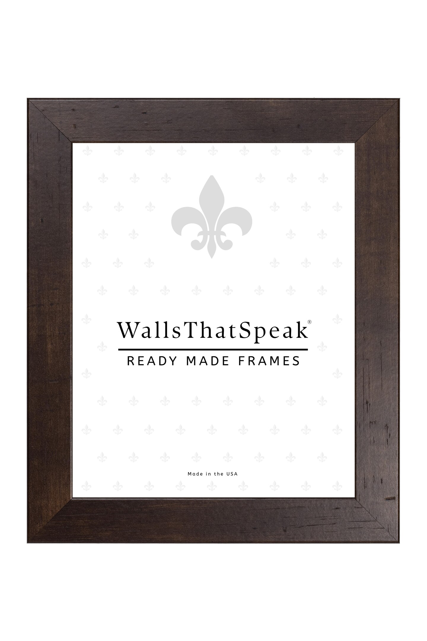 12x17 Picture Frame Bauhaus 125, 1.25&#x22; MDF Wood Composite Moulding, Faux Woodgrain Wall Display Frame for Art, Posters, or Photos by wallsthatspeak