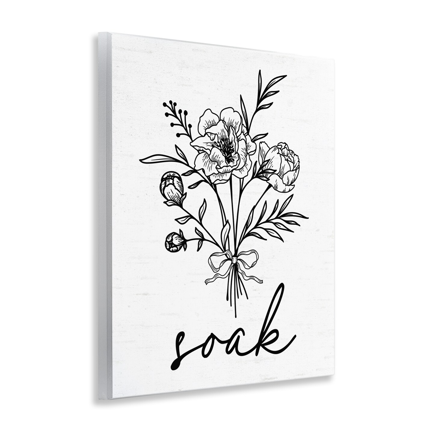 Stupell Industries Bathroom Herb Soak Wall Plaque, design by Lettered and Lined