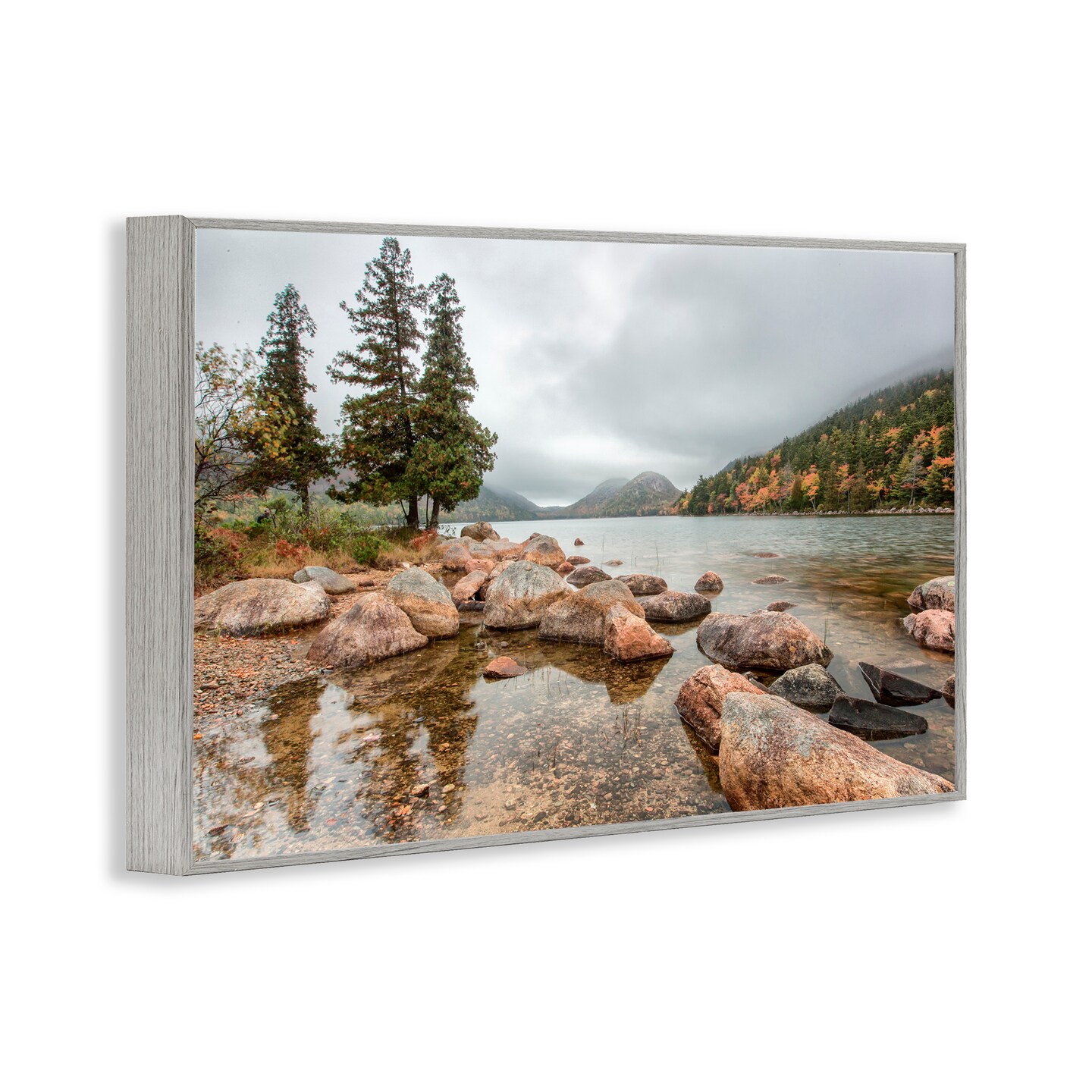 Stupell Industries Pond In The Mountains Framed Giclee, design by Jon Evan