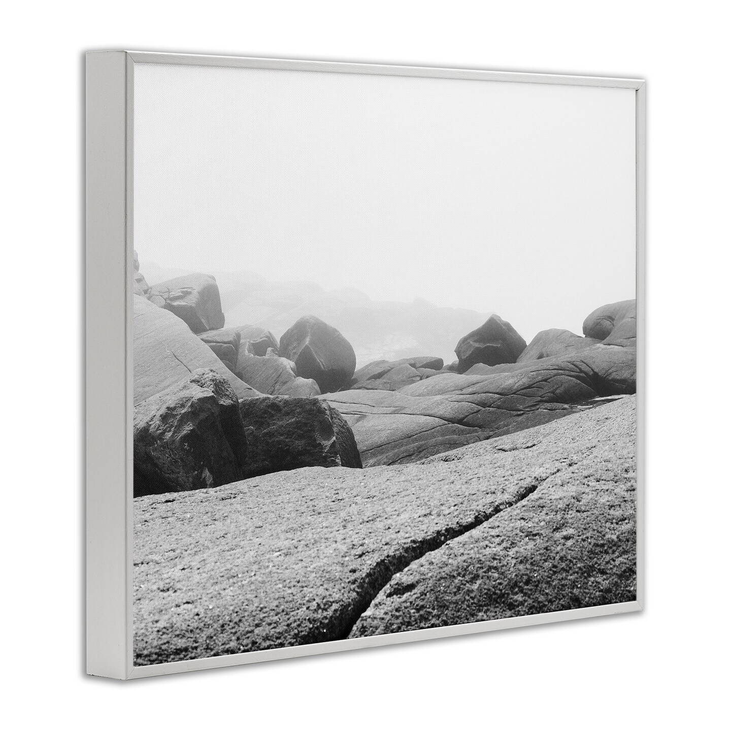 Stupell Industries Rocks at Peggy's Cove Framed Giclee, design by Clive Branson