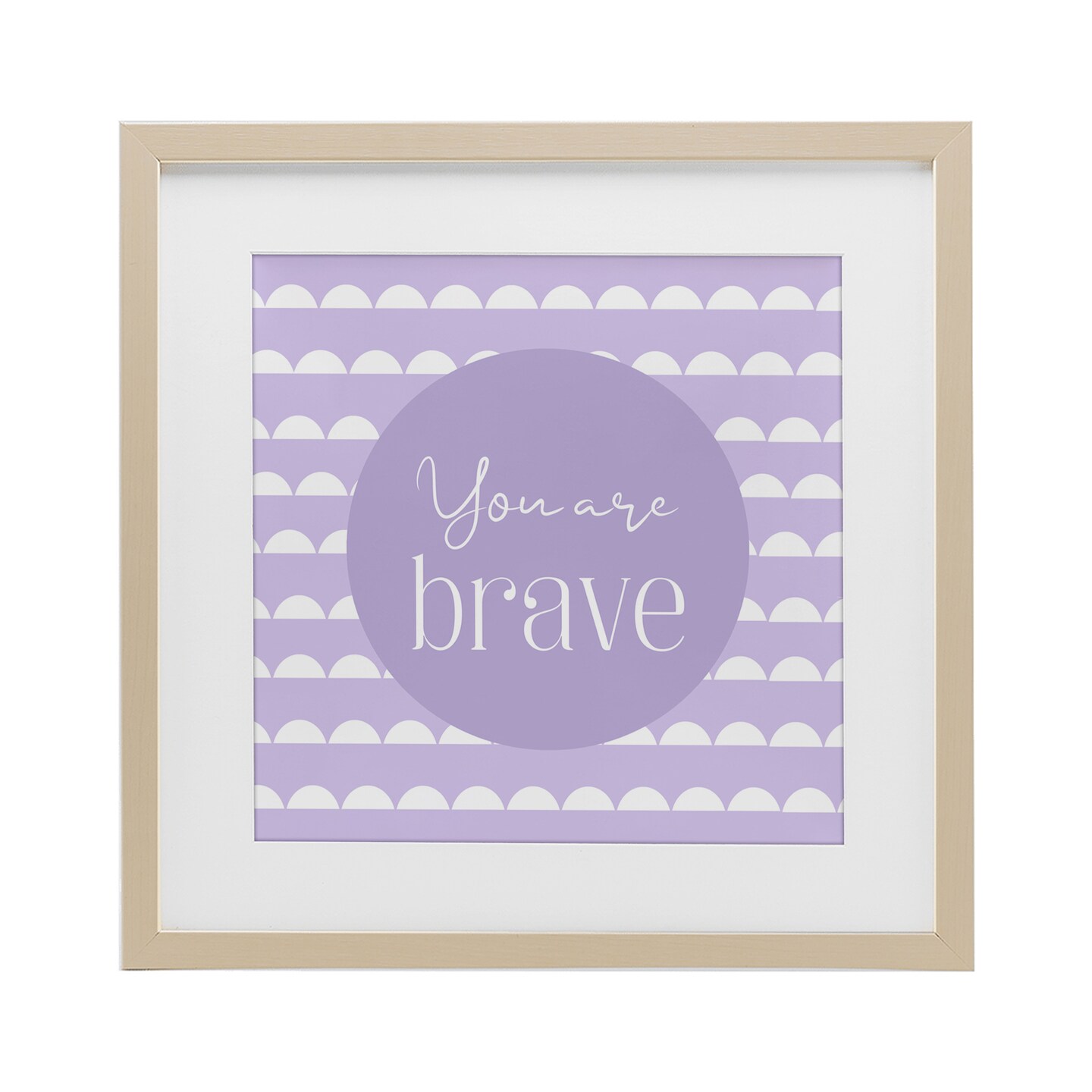 Stupell Industries You Are Brave Affirmation Framed Print Under Glass, design by Christine Simpson Art