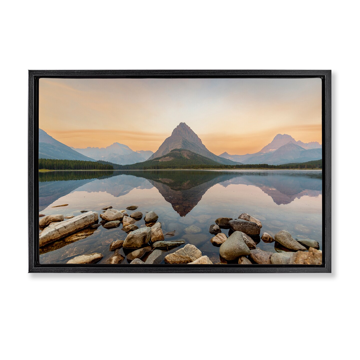 Stupell Industries National Park Central Mountain Floating Frame, design by Jeff Poe Photography